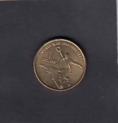 Beschrijving: 1 Dollar 60th ANN. OF WWII